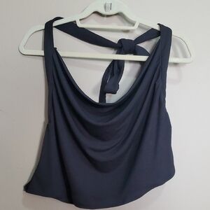 Elegant Black Women's Halter Top